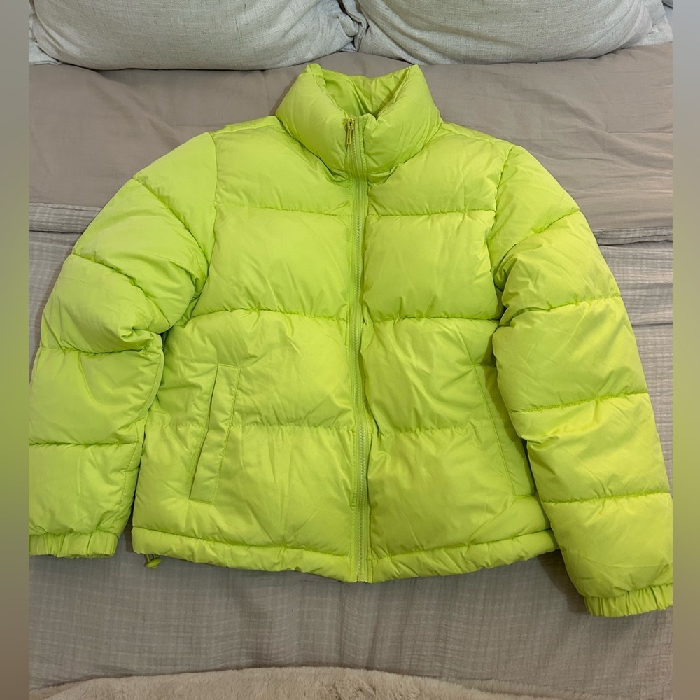 Lime Green Puffer Jacket